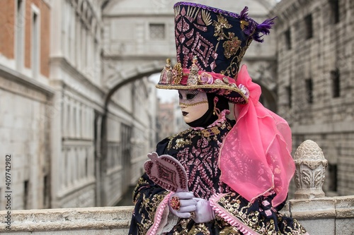 Mask in carnival of Venice photo