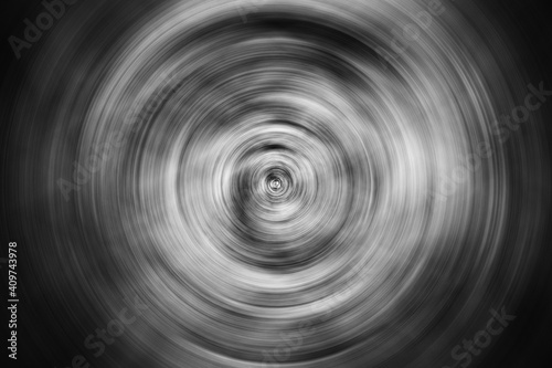 Abstract spin background in black and white