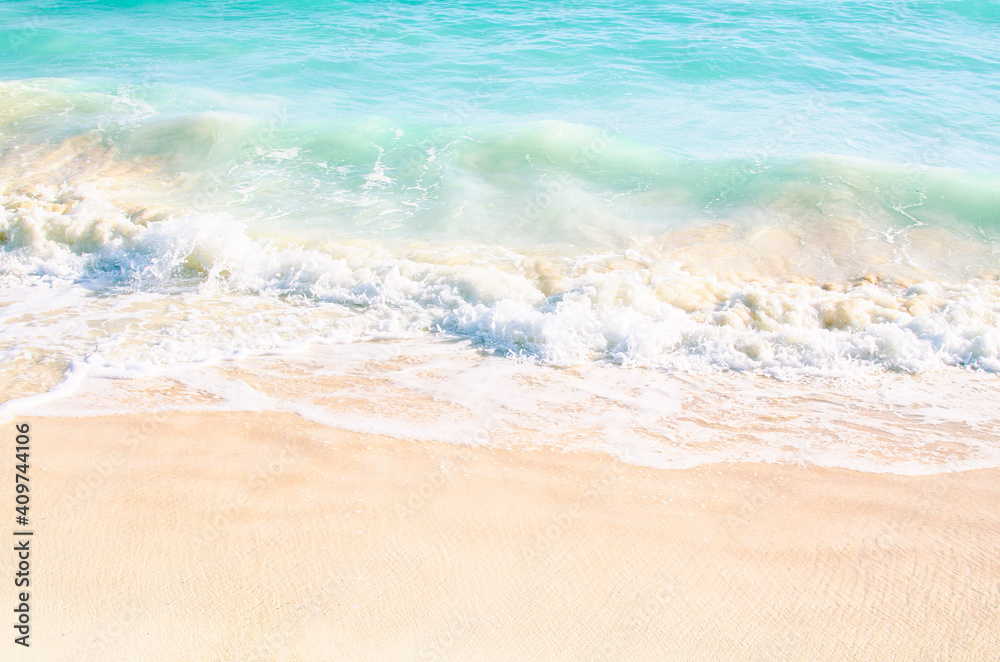 Waves and sand on the beach Waves and sand on the beach
