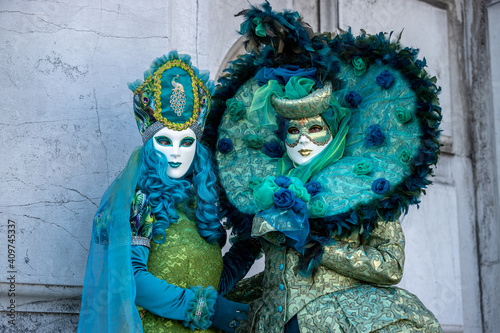 Mask in carnival of Venice photo