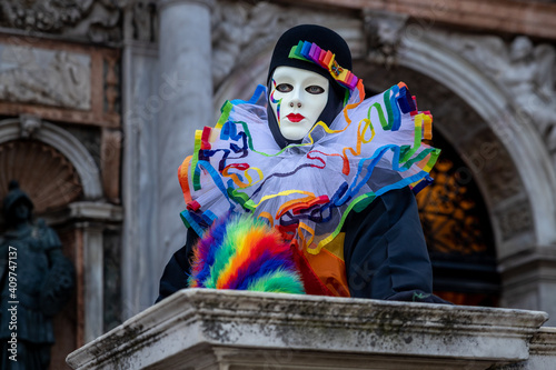 Mask in carnival of Venice photo