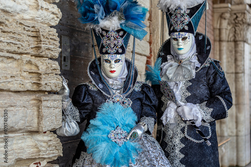 Mask in carnival of Venice photo