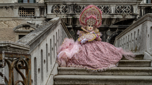 Mask in carnival of Venice photo