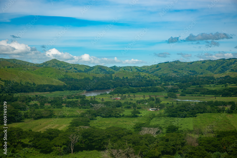 Obraz premium Fiji village life