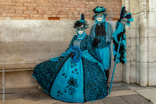 Mask in carnival of Venice photo