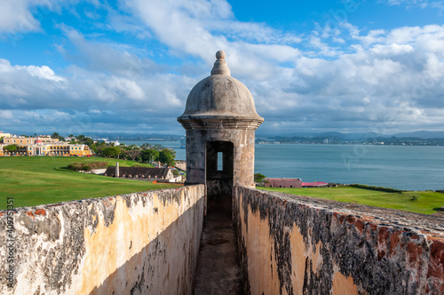 Castillo San Felipe Del Morro Watchtower Lookout, Old San Juan, Puerto Rico