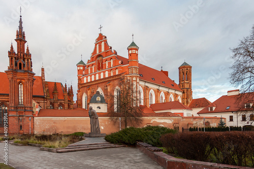Bernardine church in Vilnius (Lithuania) - parish Roman Catholic church, an architectural monument