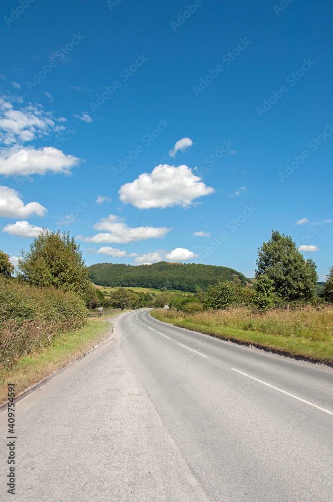 Fototapeta premium British road in the countryside