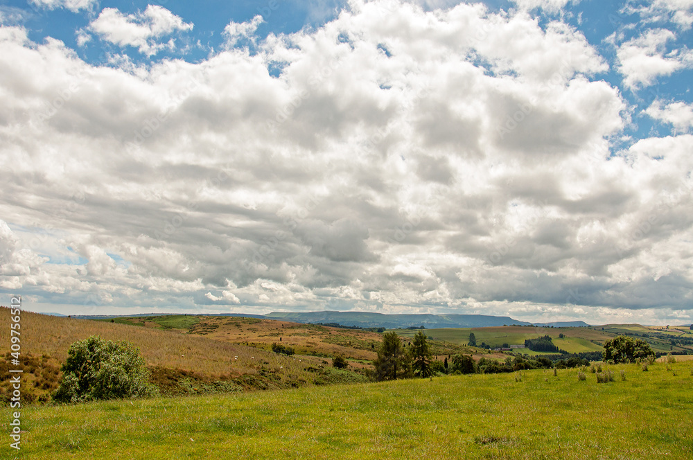 Obraz premium Welsh landscape in the summertime.