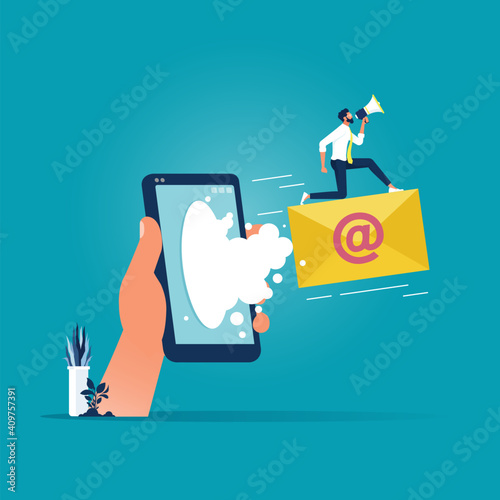 Digital online marketing and social media marketing concept