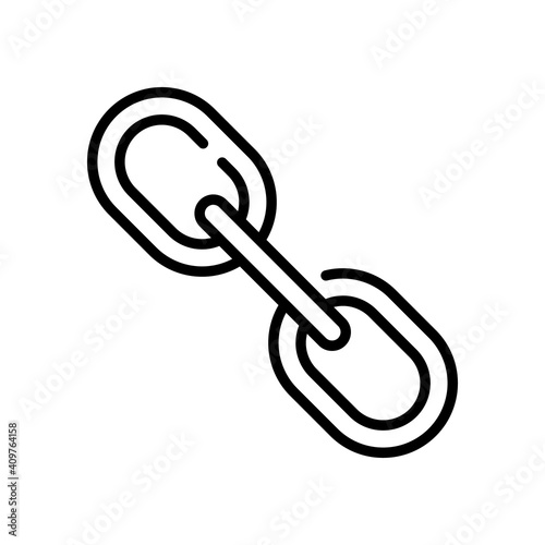 Web link icon. SEO backlink symbol.