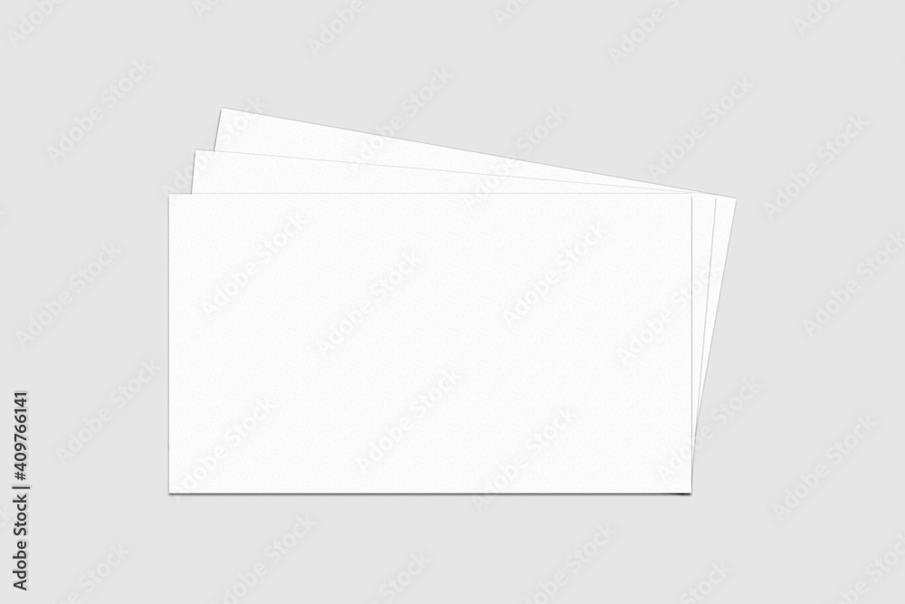 Realistic blank business card illustration for mockup Realistic blank business card illustration for mockup