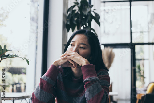 sad serious illness woman.depressed emotion panic attacks alone sick people fear stressful crying.stop abusing domestic violence help person with health anxiety thinking bad frustrated exhausted