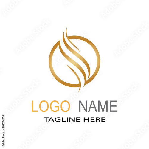 hair icon vector illustration design logo template © dar