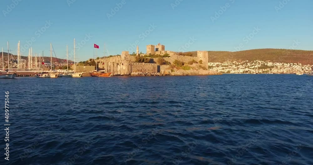 Aerial shot of Bodrum castle. Turkey. Aerial shot of Bodrum castle. Turkey.