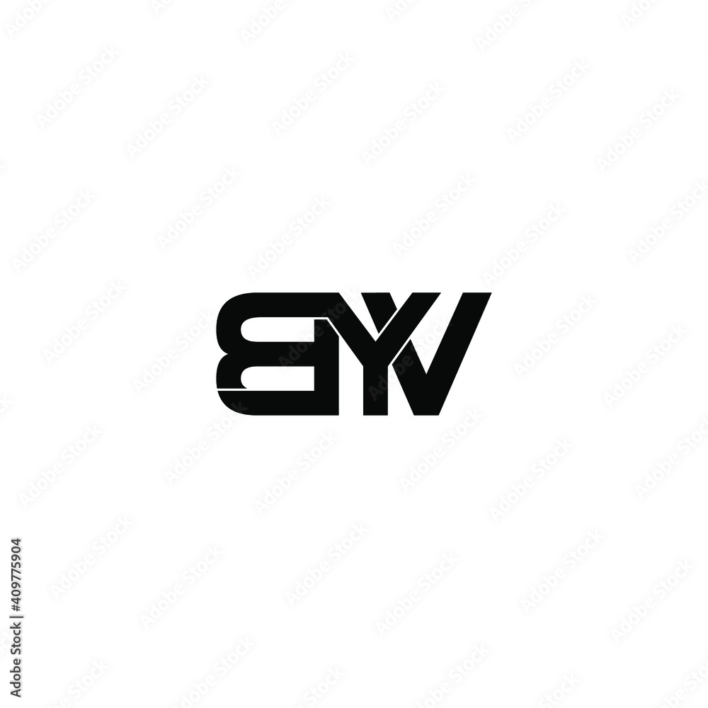 byv letter original monogram logo design