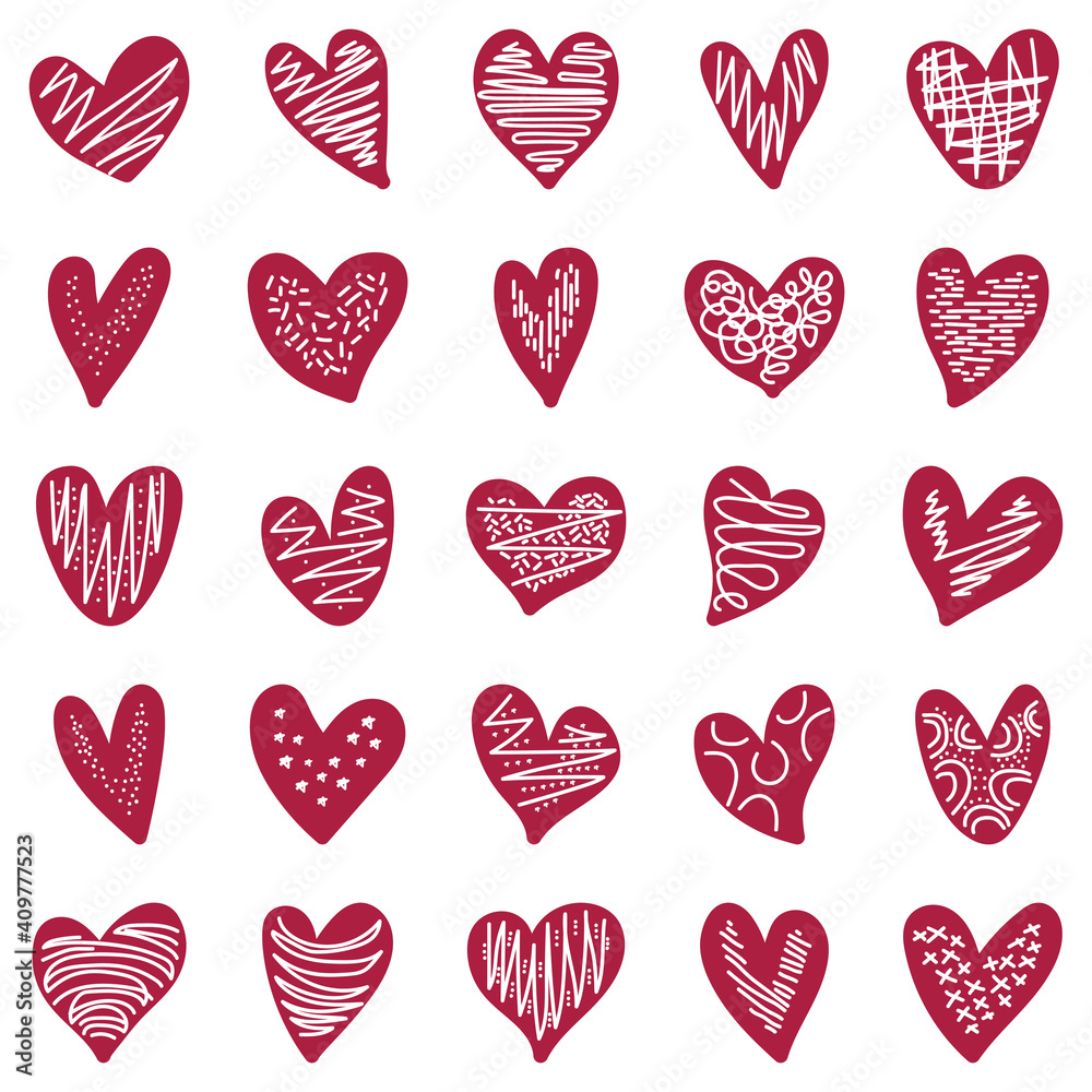 Love hearts with abstract line. Heart shape cake, hand drawn romantic heart and valentines day symbol. greting card, valentine line sketch sign. isolate vector icons set. Love hearts with abstract line. Heart shape cake, hand drawn romantic heart and valentines day symbol. greting card, valentine line sketch sign. isolate vector icons set.