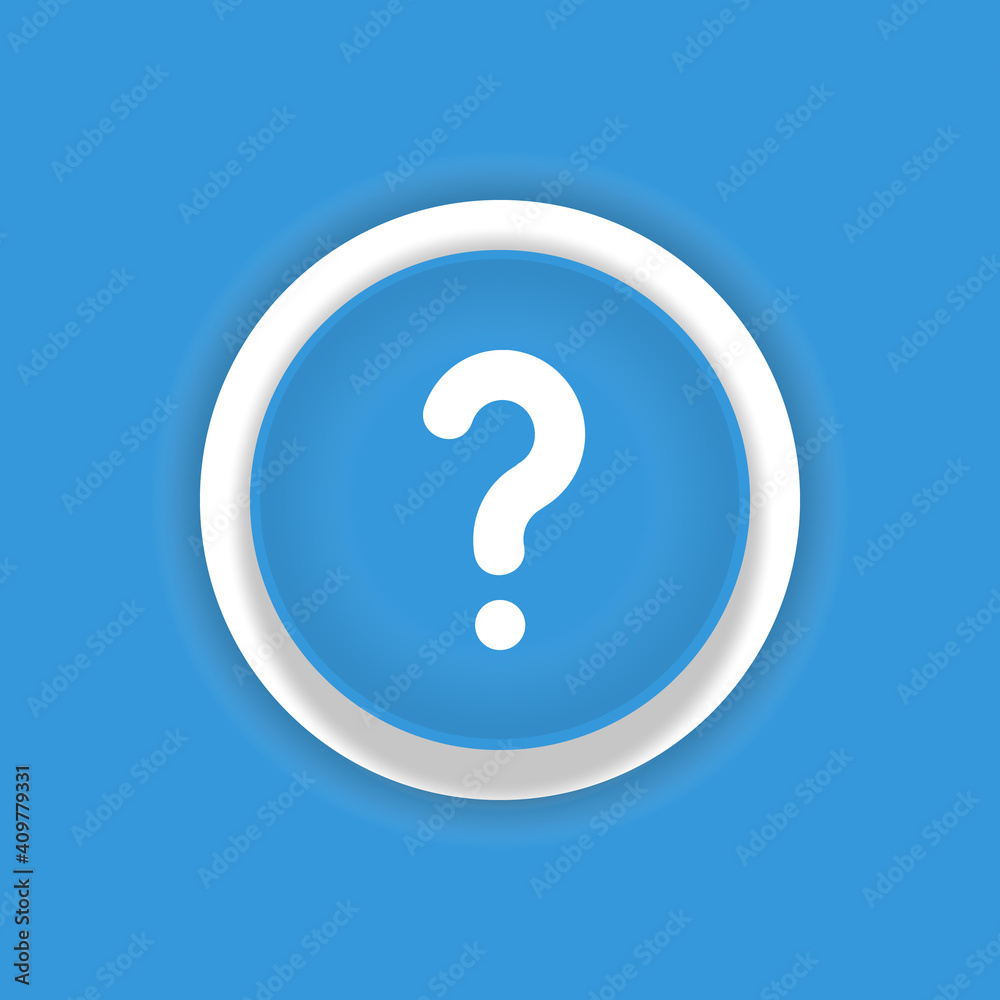 question mark round blue vector icon with shadow question mark round blue vector icon with shadow