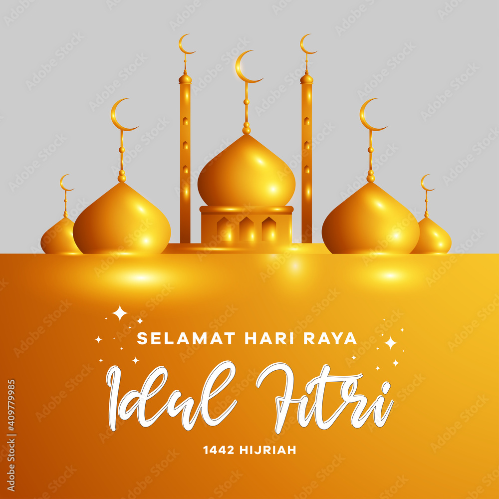 Selamat Hari raya idul fitri means Happy eid Mubarak in Indonesian. Eid
