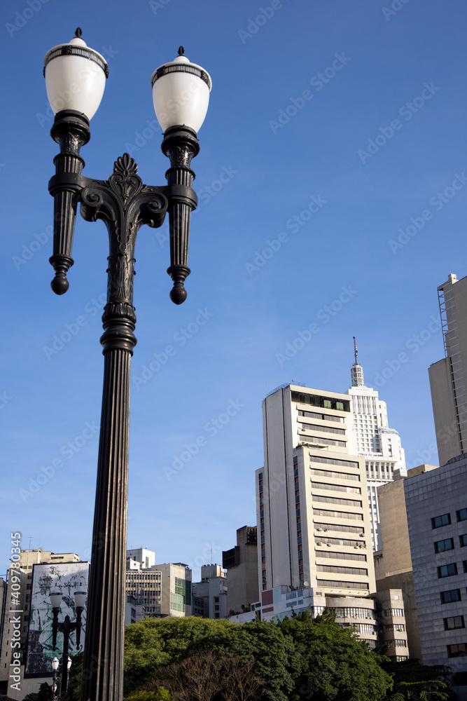 centro histórico de São Paulo, prédios e lugares turísticos.