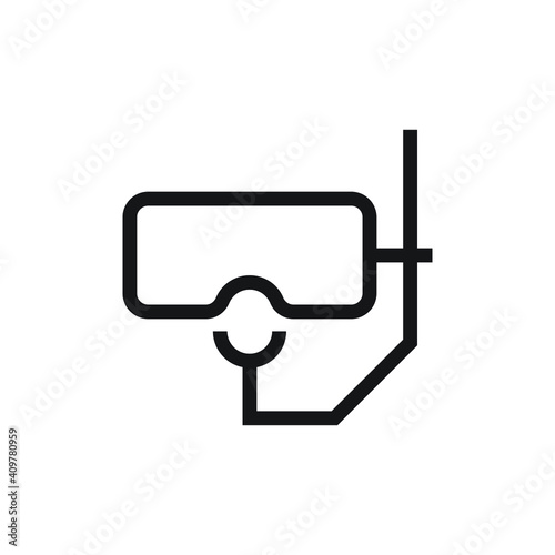 Diving google icon design. isolated on white background. vector illustration