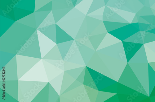 Green vivid geometric abstract bright green blurred mosaic wallpaper with triangle shapes for banner