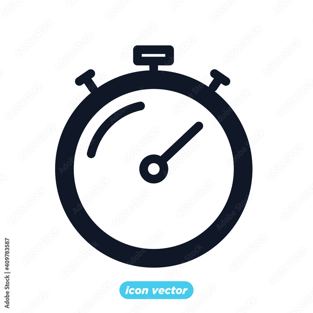 Simple Time icon template color editable. Time Inspection symbol vector sign isolated on white background for graphic and web design. Simple Time icon template color editable. Time Inspection symbol vector sign isolated on white background for graphic and web design.