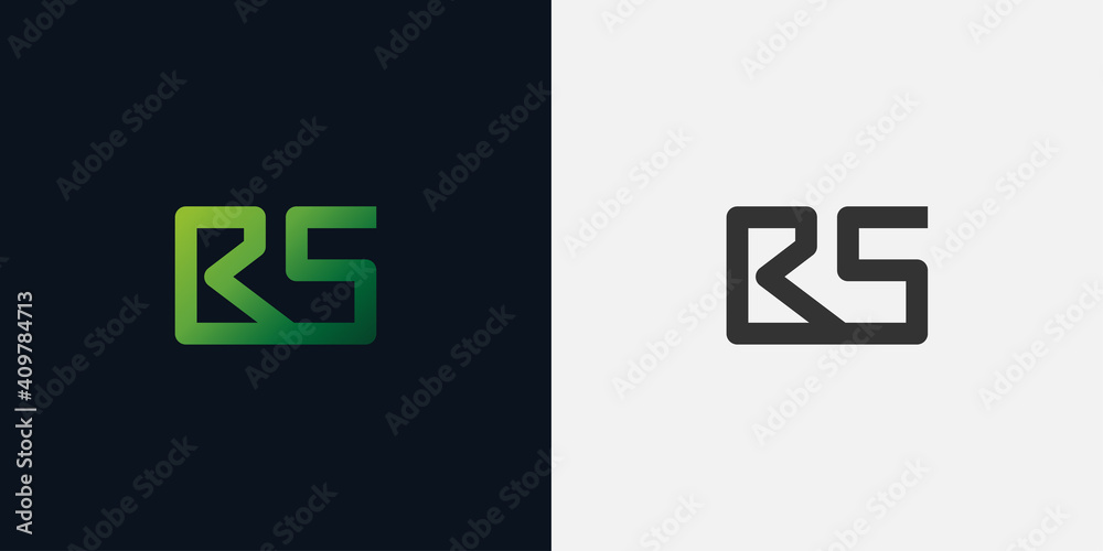 Abstract Initial Letter R and S Logo. RS logo with Green Gradient. Usable for Business and Technology Logos. Flat Vector Logo Design Template Element. Abstract Initial Letter R and S Logo. RS logo with Green Gradient. Usable for Business and Technology Logos. Flat Vector Logo Design Template Element.