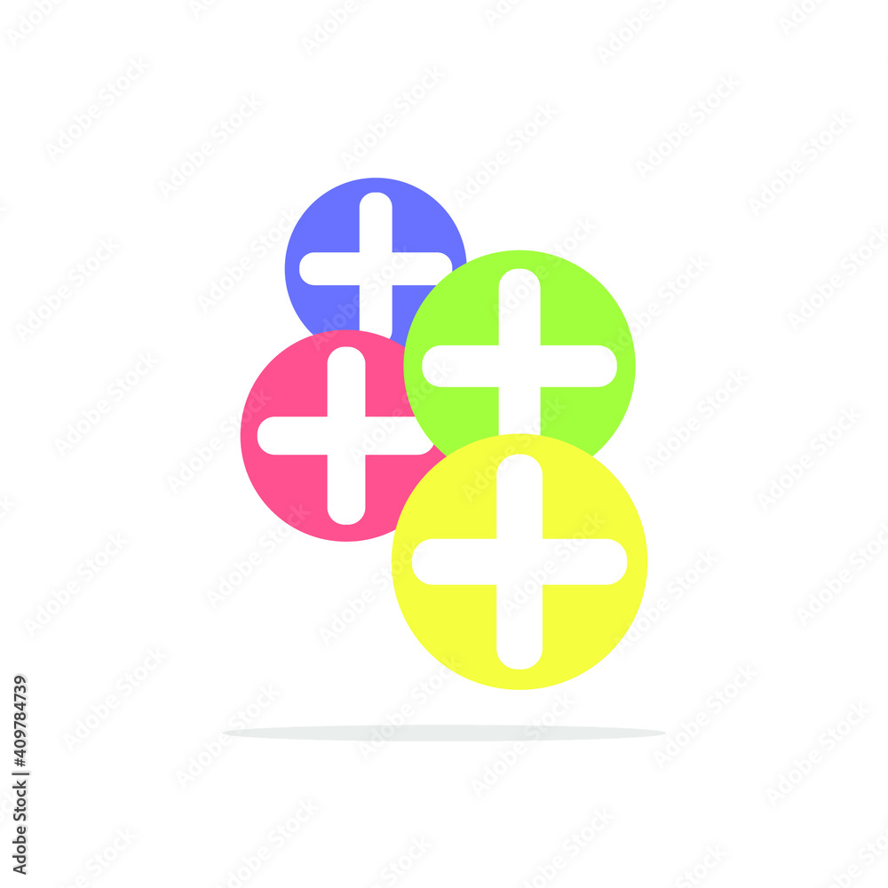 Plus icons with trendy isolated backgrounds. plus icons for your website design Clock icon logo, app, UI. Clock icon Vector illustration, EPS10. Plus icons with trendy isolated backgrounds. plus icons for your website design Clock icon logo, app, UI. Clock icon Vector illustration, EPS10.