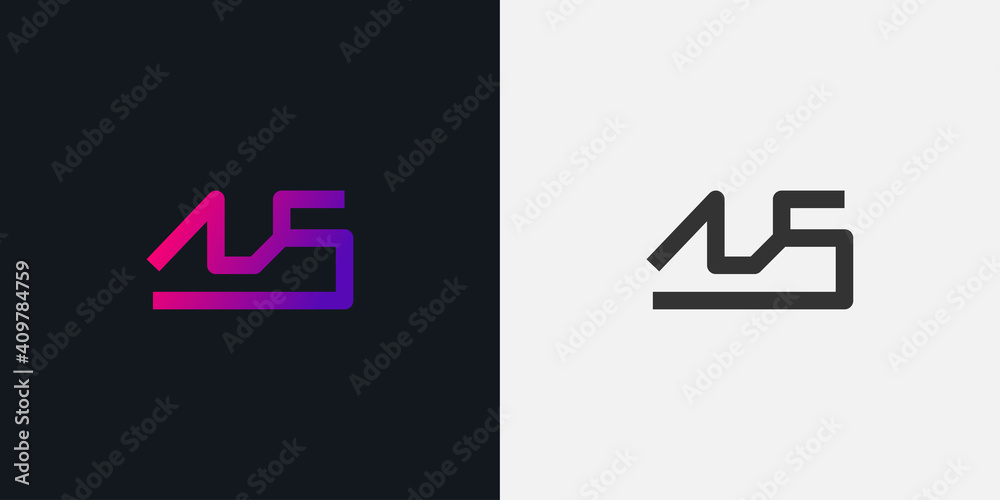 Abstract Initial Letter A and S Logo. AS logo with Blue and Purple Gradient. Usable for Business and Technology Logos. Flat Vector Logo Design Template Element. Abstract Initial Letter A and S Logo. AS logo with Blue and Purple Gradient. Usable for Business and Technology Logos. Flat Vector Logo Design Template Element.