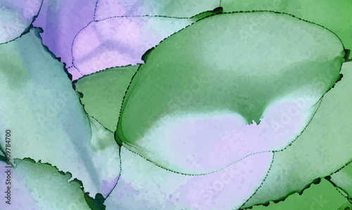 Alcohol ink vector texture banner. Fluid ink abstract background.