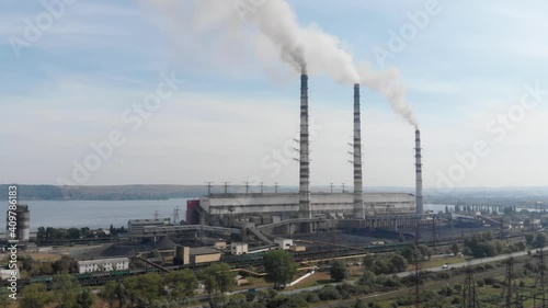 Wallpaper Mural Old coal-fired power plant. Ukraine Torontodigital.ca