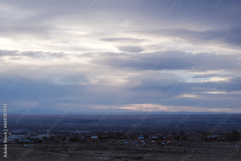 Obraz premium Cloudy In Albuquerque