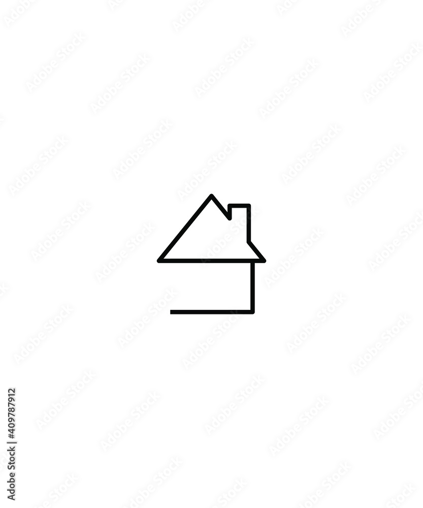 home icon,vector best line icon. home icon,vector best line icon.