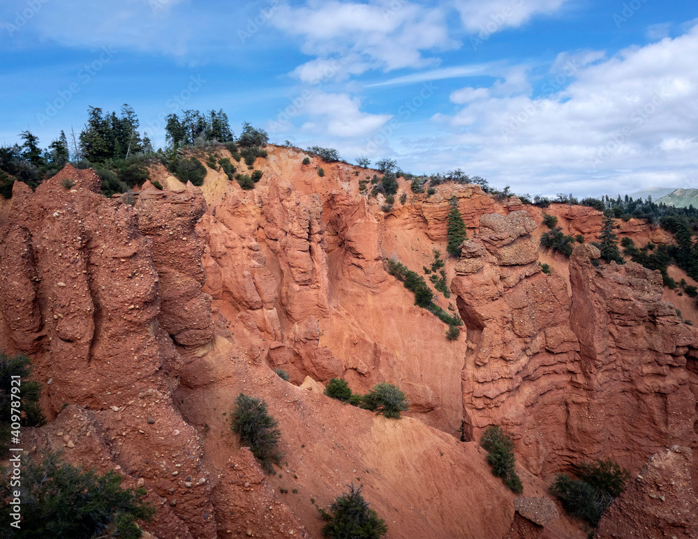 Stunning Devils Kitchen sandstone columns and unique formations on a stunning summer day in the Uinta National Forest in Utah Stunning Devils Kitchen sandstone columns and unique formations on a stunning summer day in the Uinta National Forest in Utah