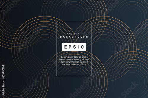 Abstract golden geometric lines background. Minimal style. Design template for brochures, flyers, magazine