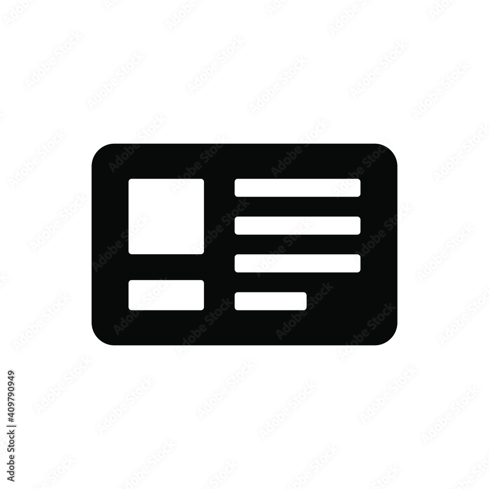 Name card icon Name card icon