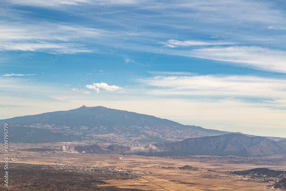 The volcano Cofre de Perote in El Pizarro, a tourist destination in Puebla, Mexico