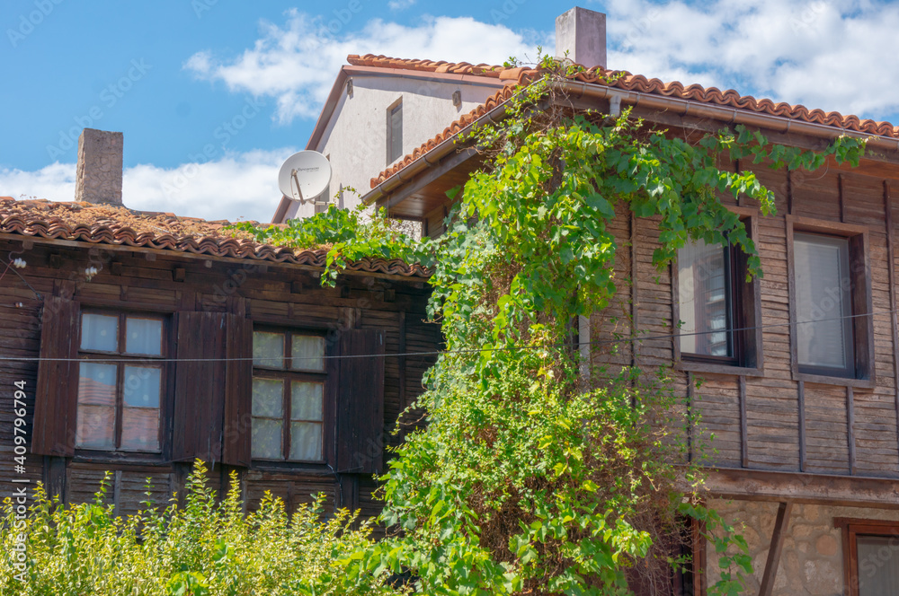 The street of the old European town. Sozopol. Bulgaria