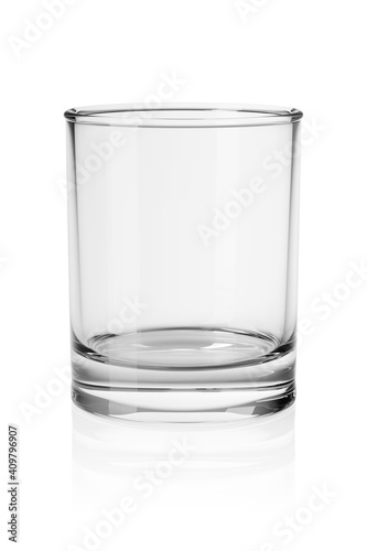 Wallpaper Mural Empty glass isolated on white. 3D rendering illustration. Torontodigital.ca