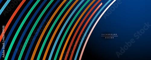 Abstract colorful lines vector background. Internet, big data and technology connections concept, abstract template