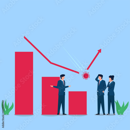 Business flat vector concept illustration.