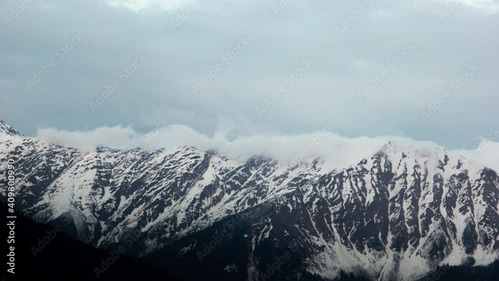 Clouds Moving Over Mountain Peaks Clouds Moving Over Mountain Peaks