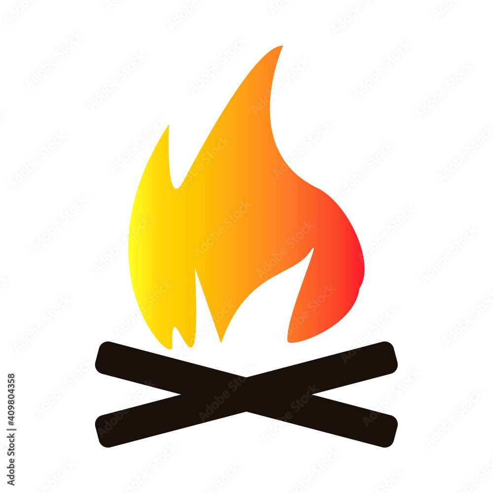Fever icon, camping in nature, piktogram Fever icon, camping in nature, piktogram