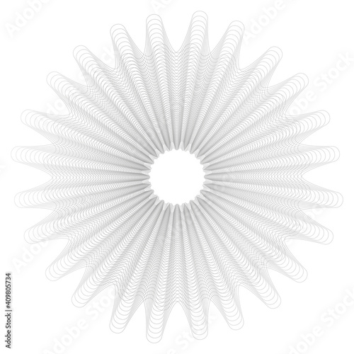Vector Guilloche elements for certificate or diploma and currency design