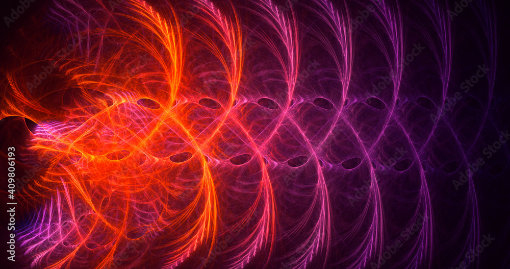 3D rendering abstract multicolor fractal light background 3D rendering abstract multicolor fractal light background