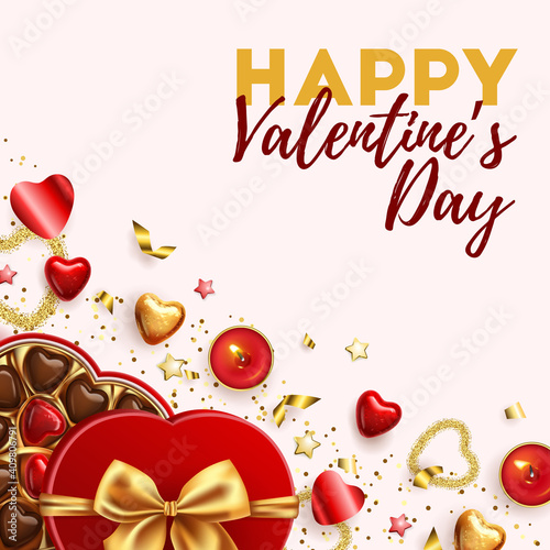 Valentine s Day sale banner