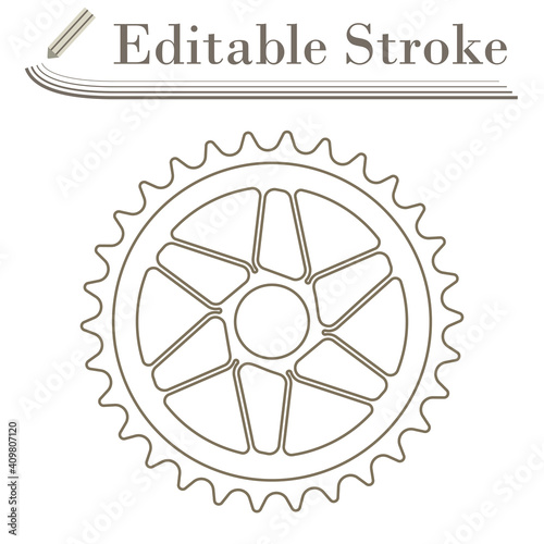 Bike Gear Star Icon