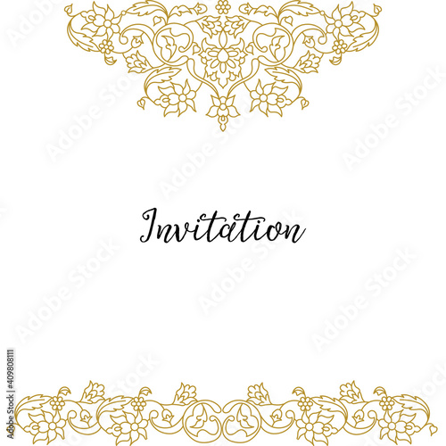 Vector decorative frame. Elegant element for design template, place for text.