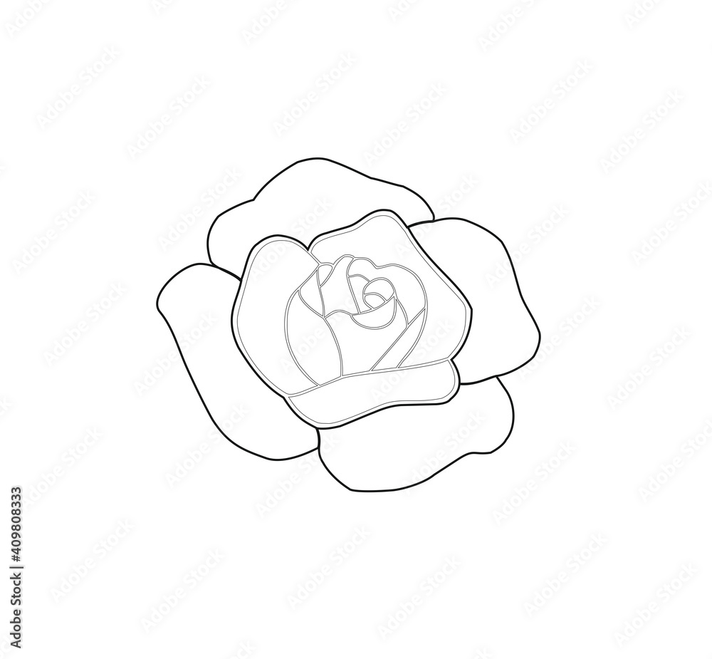 ROSE DESIGN FOR ELEGANT AND MODERN STYLIZED TATTOO ROSE DESIGN FOR ELEGANT AND MODERN STYLIZED TATTOO